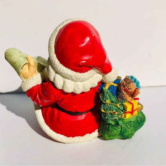 SANTA STOCKING HOLDER CHRISTMAS 5" TALL X5" X 3.5" DECOR HOLIDAY FIGURINE - Picture 11 of 12